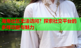 海角社区无法访问？探索社交平台的多样功能与魅力